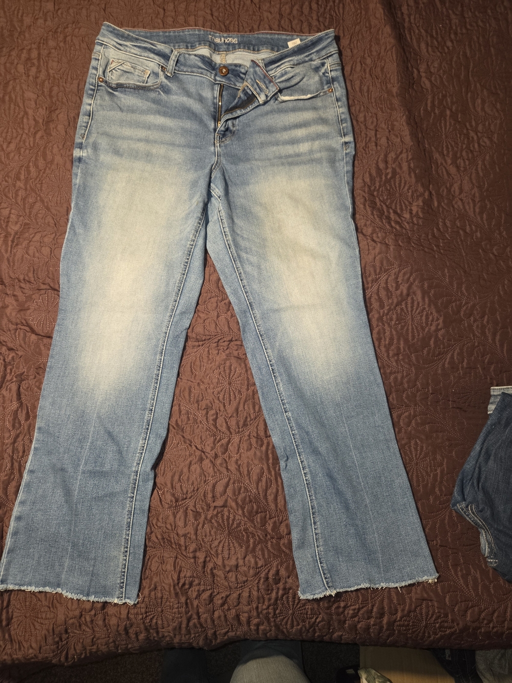 Maurices Light Blue Flare Jeans
